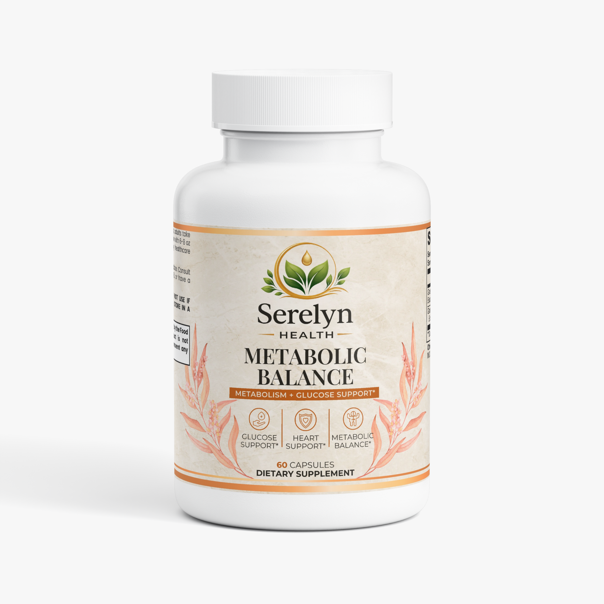Serelyn Health Metabolic Balance supplement bottle, front label