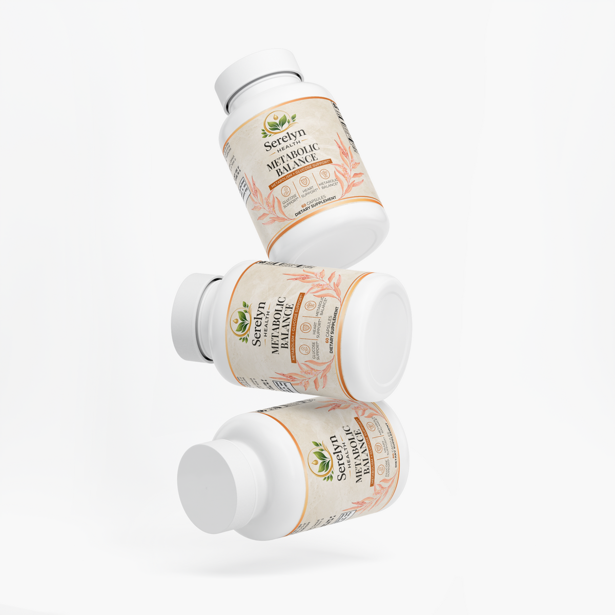 Alternate product view of the Serelyn Health Metabolic Balance supplement bottle.