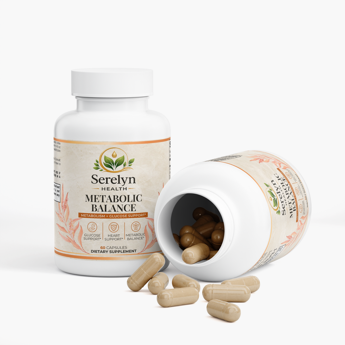 Alternate product view of the Serelyn Health Metabolic Balance supplement bottle.